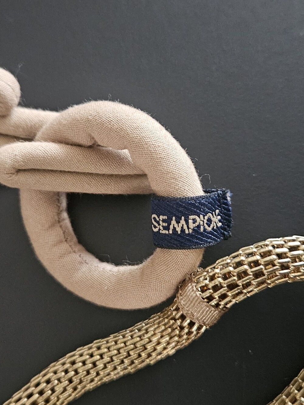 Piazza Sempione  Gold Mesh Multi-Strand Rope Necklace - Picture 4 of 7